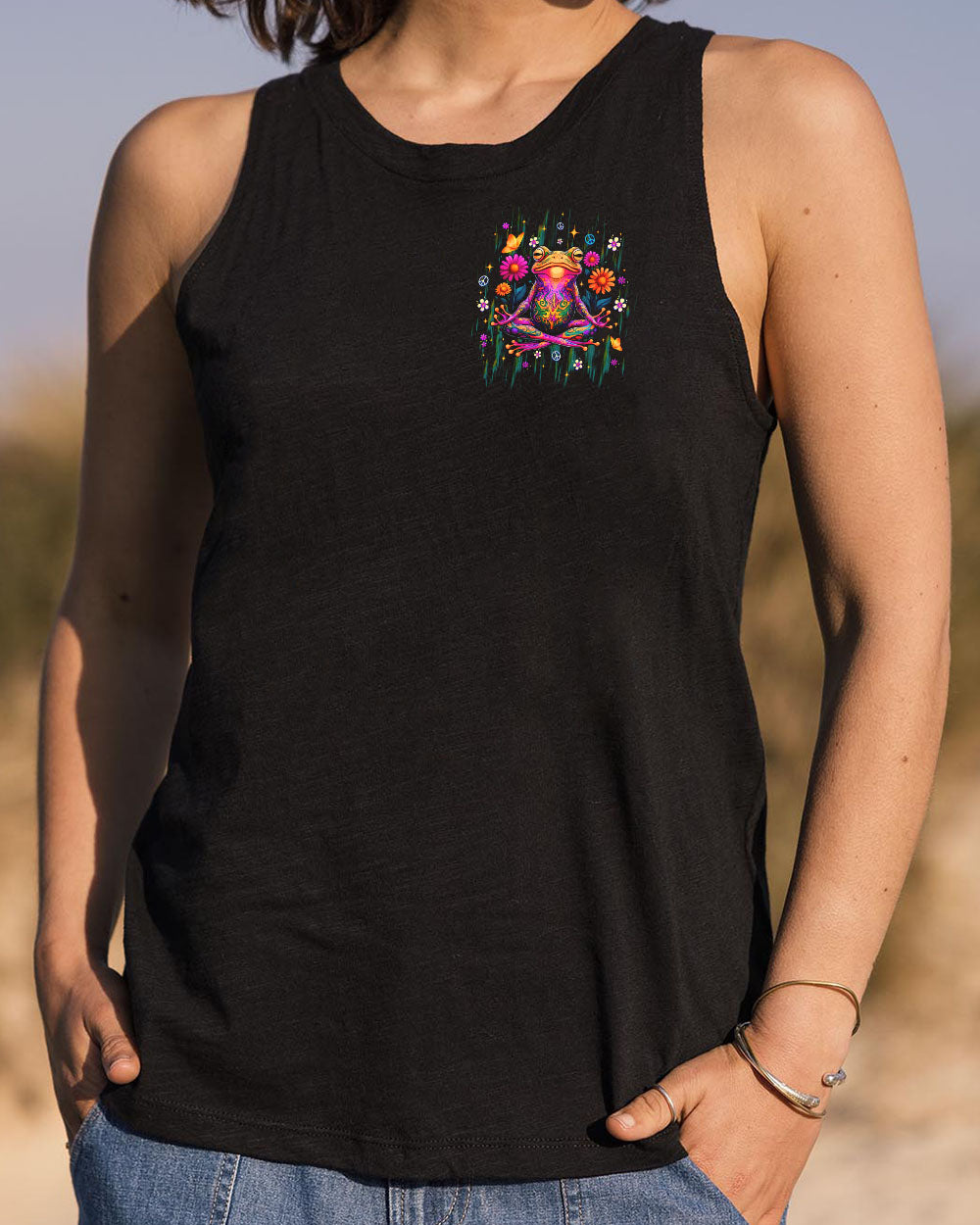 INNER HARMONY FROG ALL OVER PRINT - TLTW0802253