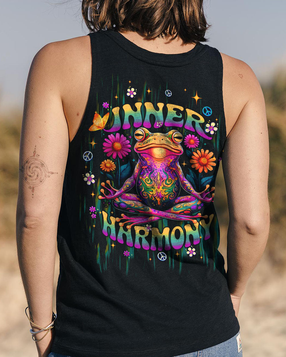 INNER HARMONY FROG ALL OVER PRINT - TLTW0802253
