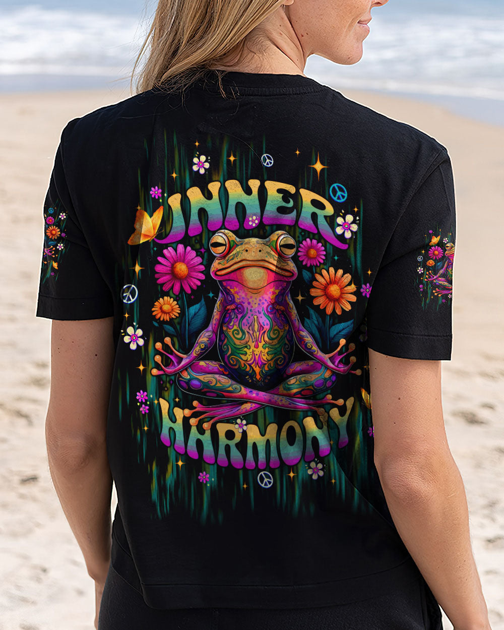 INNER HARMONY FROG ALL OVER PRINT - TLTW0802253