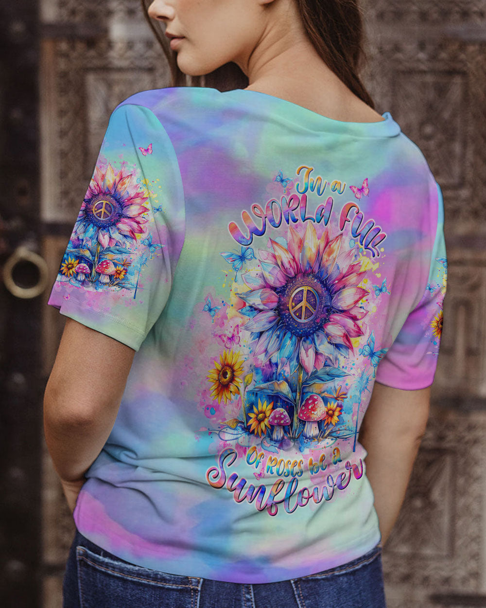 BE A SUNFLOWER ALL OVER PRINT - TLTW0803345