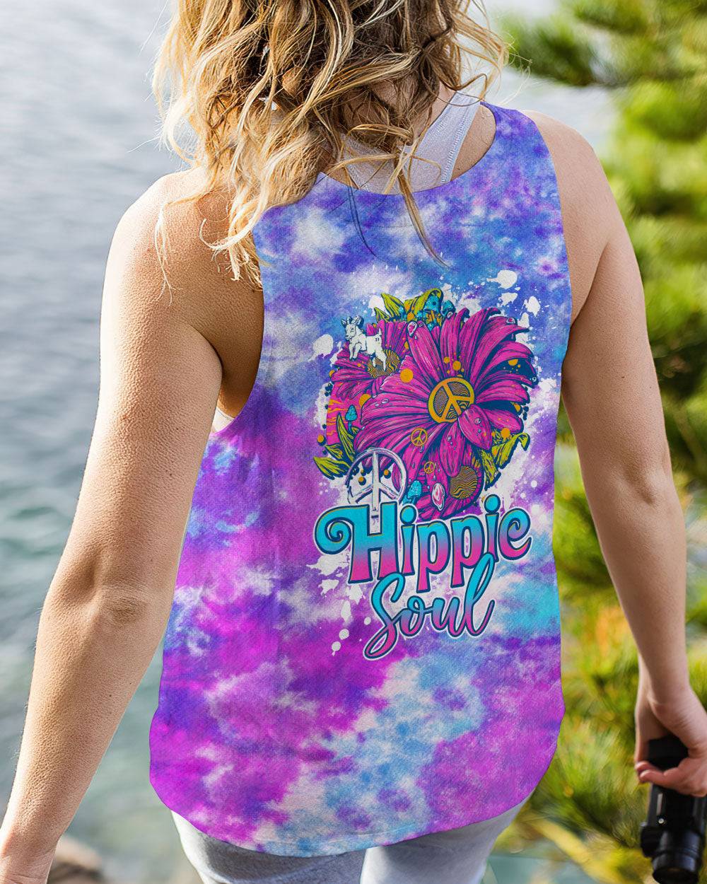 HIPPIE SOUL DAISY ART TIE DYE ALL OVER PRINT - TLTW0807232