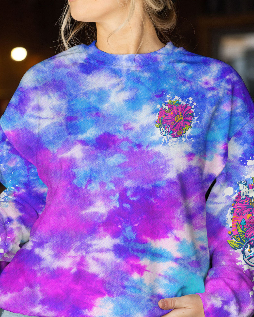 HIPPIE SOUL DAISY ART TIE DYE ALL OVER PRINT - TLTW0807232