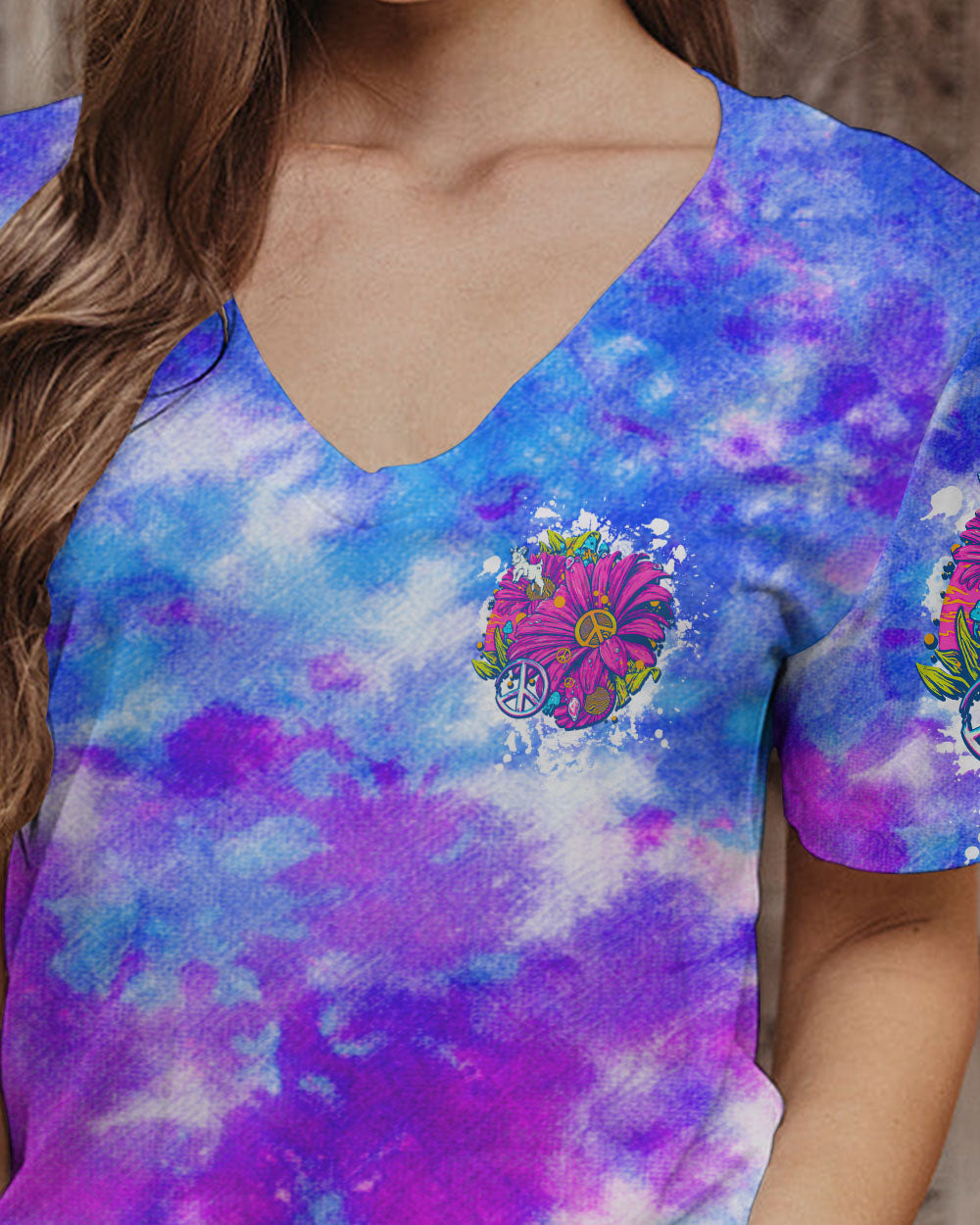 HIPPIE SOUL DAISY ART TIE DYE ALL OVER PRINT - TLTW0807232