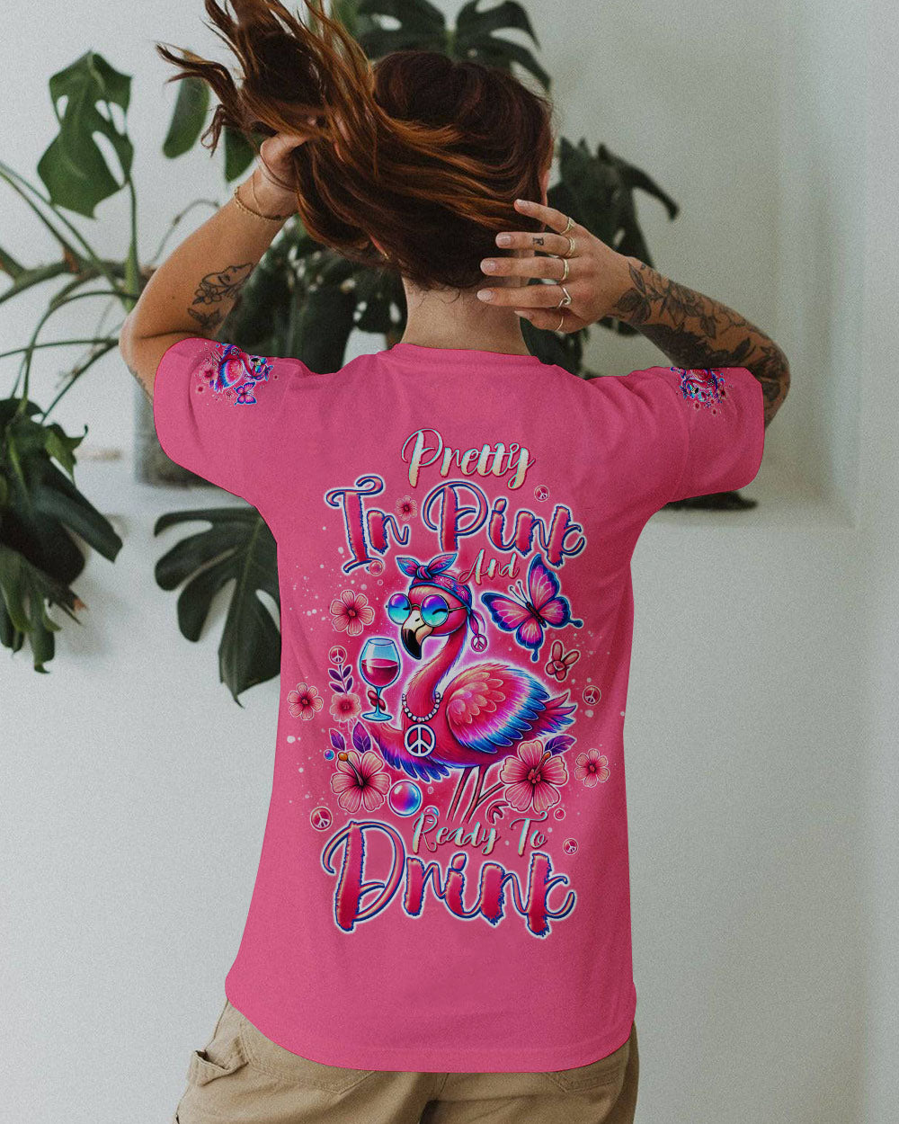 PRETTY IN PINK FLAMINGO ALL OVER PRINT - TLTW0807244