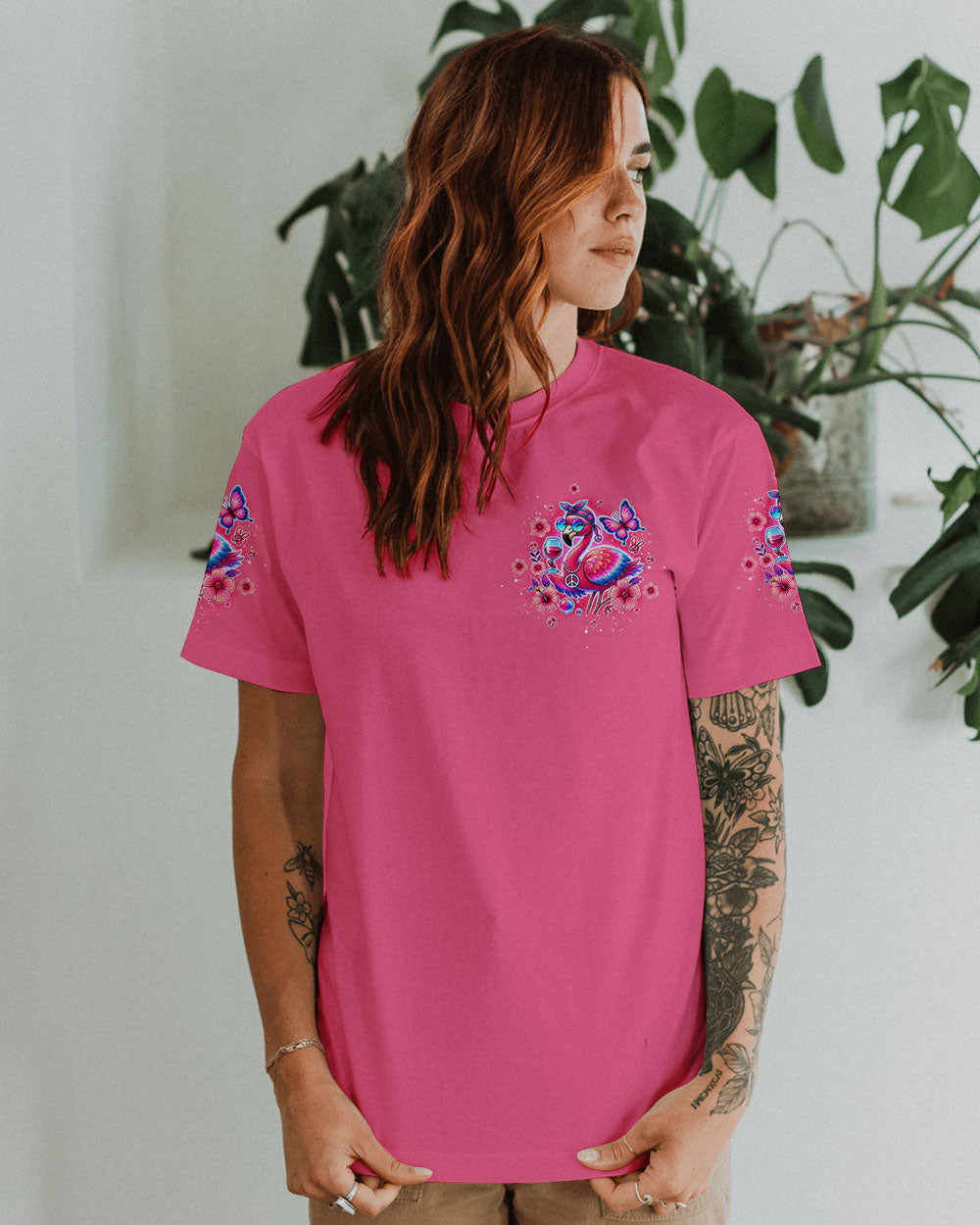 PRETTY IN PINK FLAMINGO ALL OVER PRINT - TLTW0807244