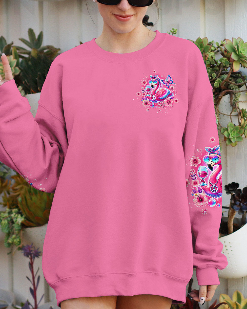 PRETTY IN PINK FLAMINGO ALL OVER PRINT - TLTW0807244