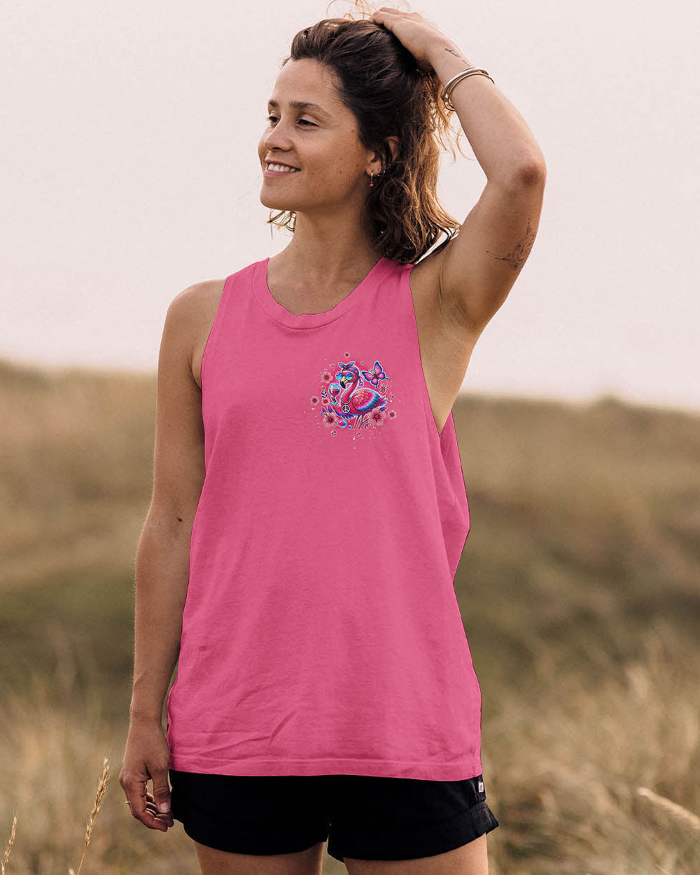 PRETTY IN PINK FLAMINGO ALL OVER PRINT - TLTW0807244