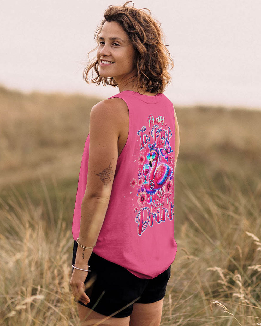 PRETTY IN PINK FLAMINGO ALL OVER PRINT - TLTW0807244