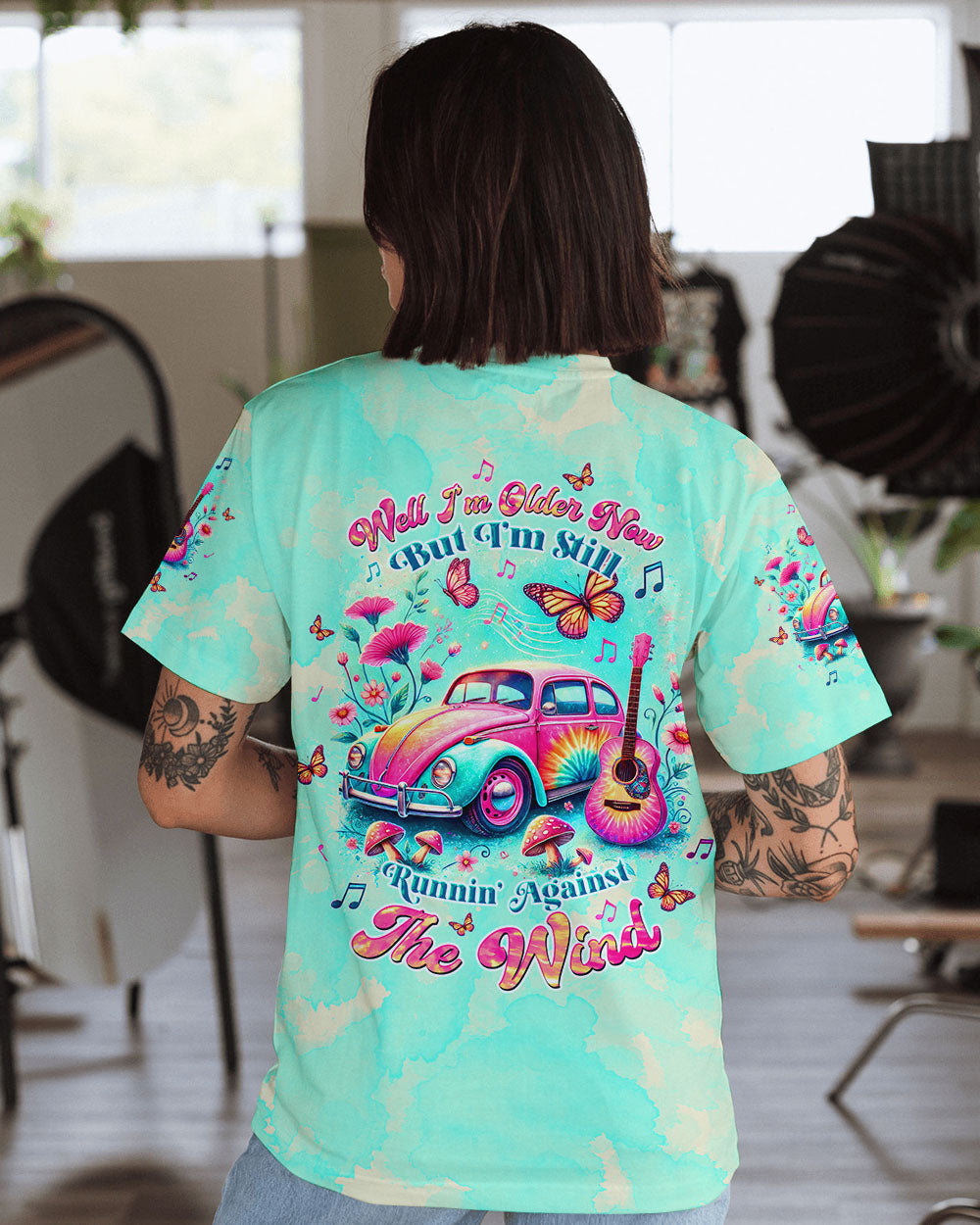 RUNNING AGAINST THE WIND CAR ALL OVER PRINT - TLTW0808243