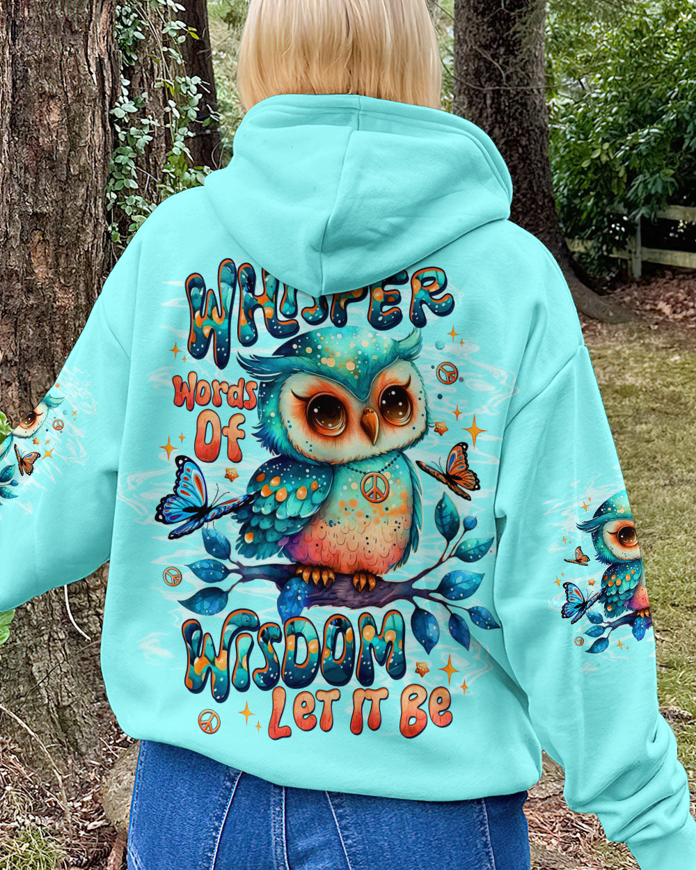 WHISPER WORDS OF WISDOM LET IT BE OWL  ALL OVER PRINT  - TLTW0810254