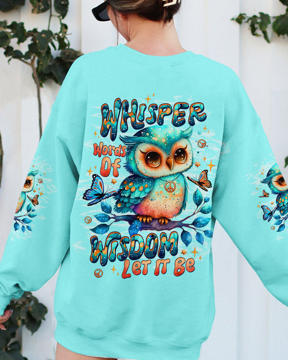 WHISPER WORDS OF WISDOM LET IT BE OWL  ALL OVER PRINT  - TLTW0810254