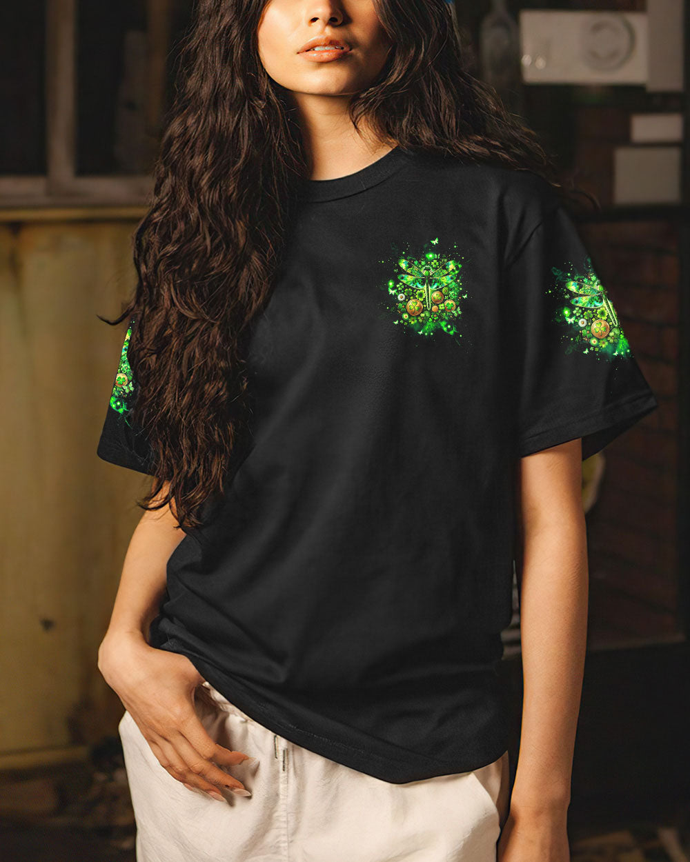 IN MARCH WE WEAR GREEN DRAGONFLY PATRICK'S DAY ALL OVER PRINT - TLTW0901243