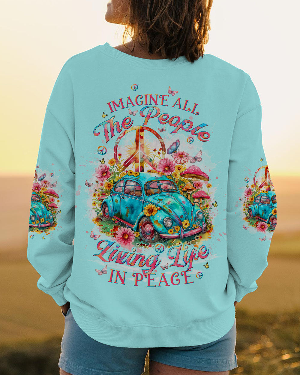 IMAGINE ALL THE PEOPLE LIVING LIFE IN PEACE ALL OVER PRINT - TLTW0904243