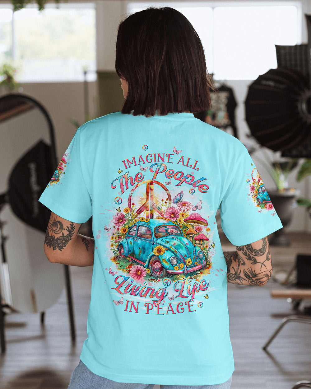 IMAGINE ALL THE PEOPLE LIVING LIFE IN PEACE ALL OVER PRINT - TLTW0904243