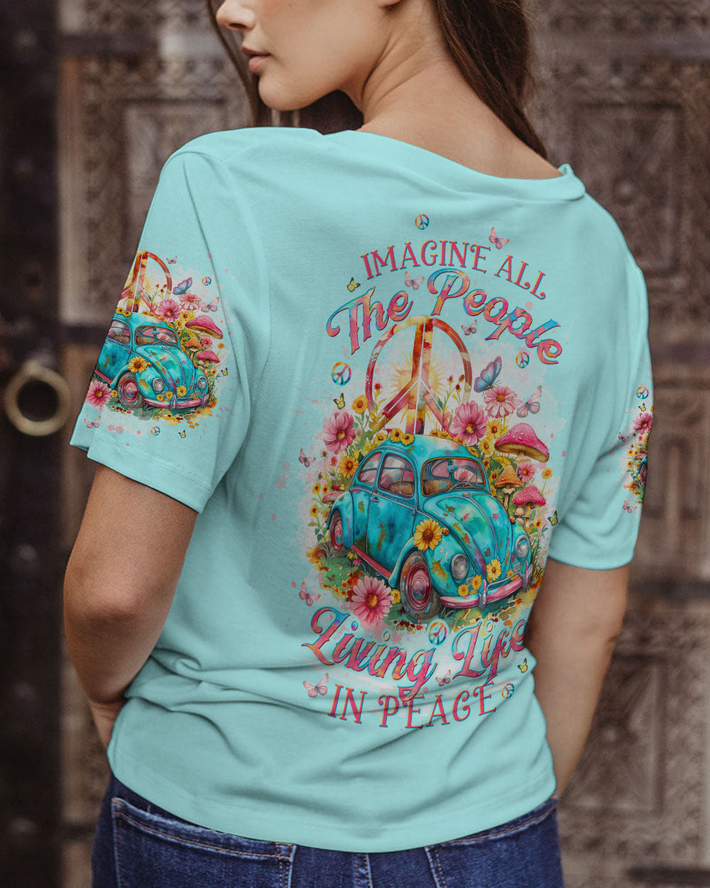 IMAGINE ALL THE PEOPLE LIVING LIFE IN PEACE ALL OVER PRINT - TLTW0904243