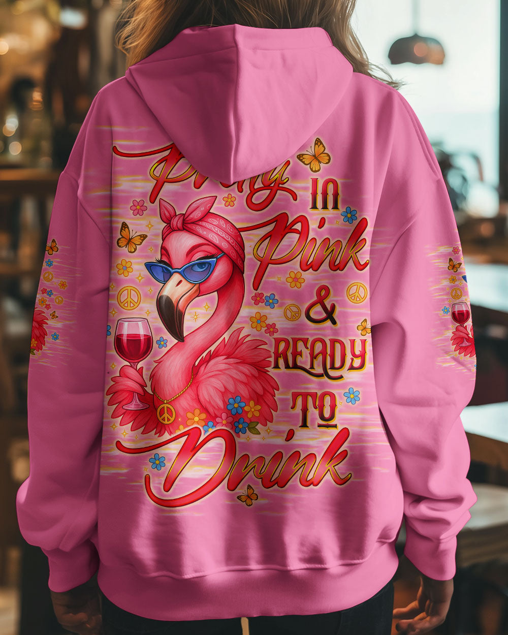 PRETTY IN PINK FLAMINGO ALL OVER PRINT - TLTW0904254