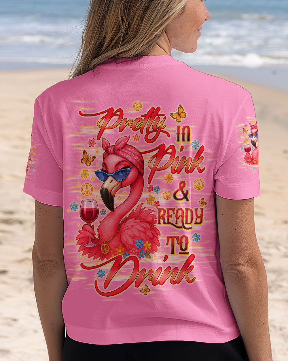 PRETTY IN PINK FLAMINGO ALL OVER PRINT - TLTW0904254