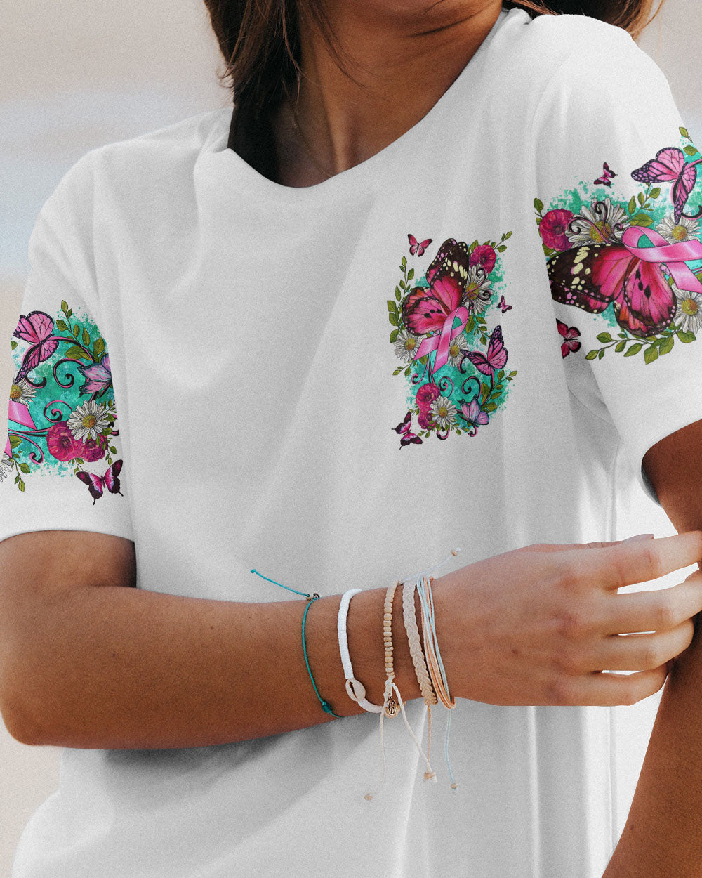 THINK PINK BUTTERFLY ALL OVER PRINT - TLTW0908231