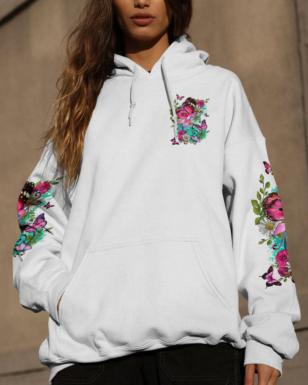 THINK PINK BUTTERFLY ALL OVER PRINT - TLTW0908231