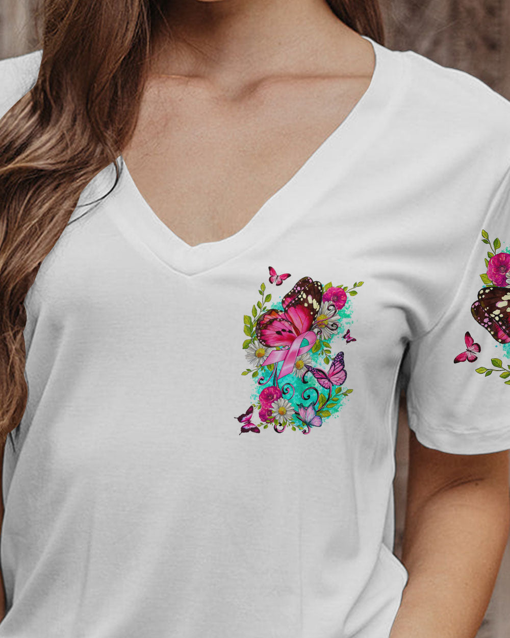 THINK PINK BUTTERFLY ALL OVER PRINT - TLTW0908231