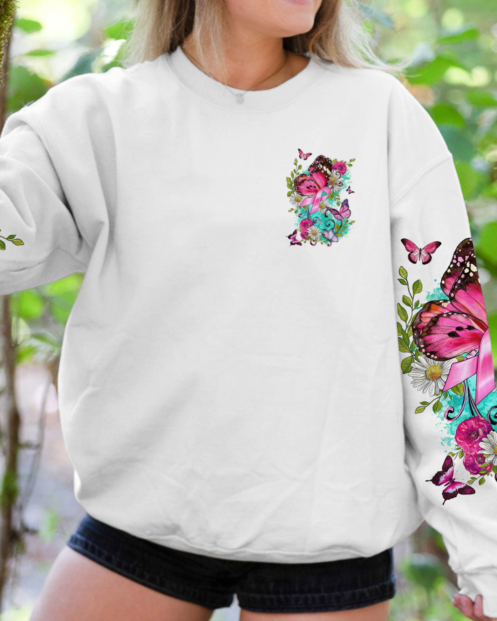 THINK PINK BUTTERFLY ALL OVER PRINT - TLTW0908231