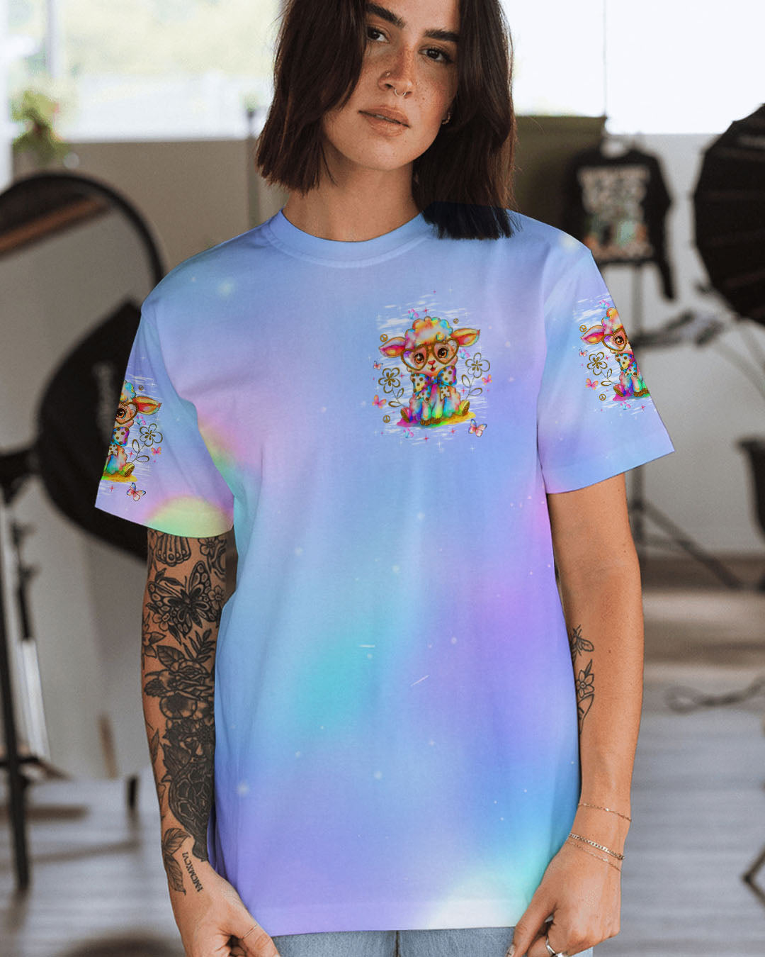 BE YOU THE WORLD WILL ADJUST SHEEP ALL OVER PRINT - TLTW0908253