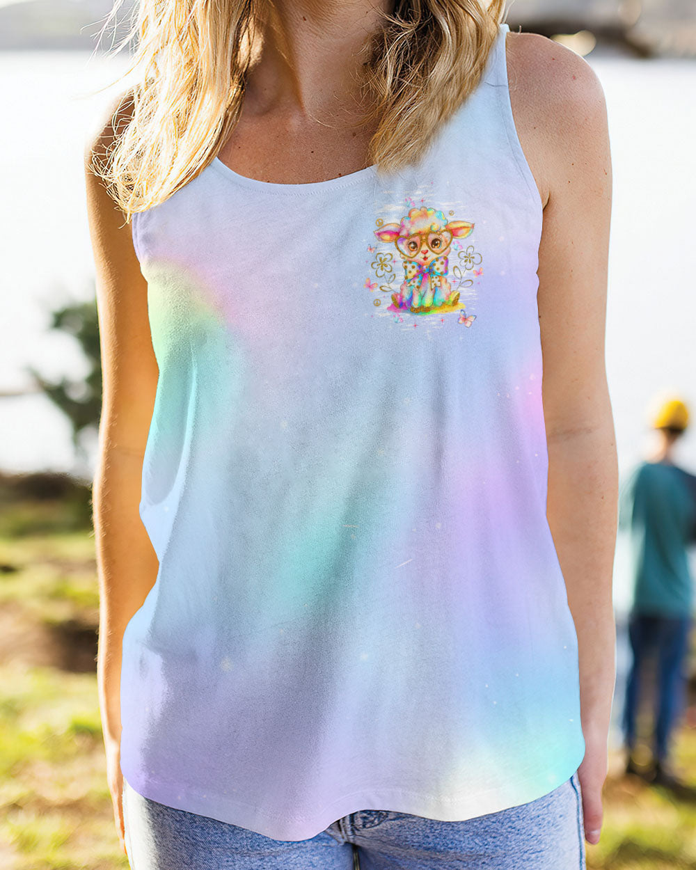 BE YOU THE WORLD WILL ADJUST SHEEP ALL OVER PRINT - TLTW0908253