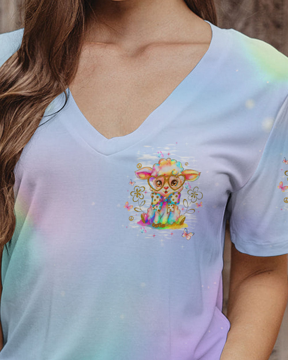 BE YOU THE WORLD WILL ADJUST SHEEP ALL OVER PRINT - TLTW0908253