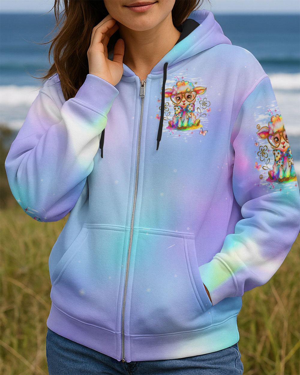 BE YOU THE WORLD WILL ADJUST SHEEP ALL OVER PRINT - TLTW0908253