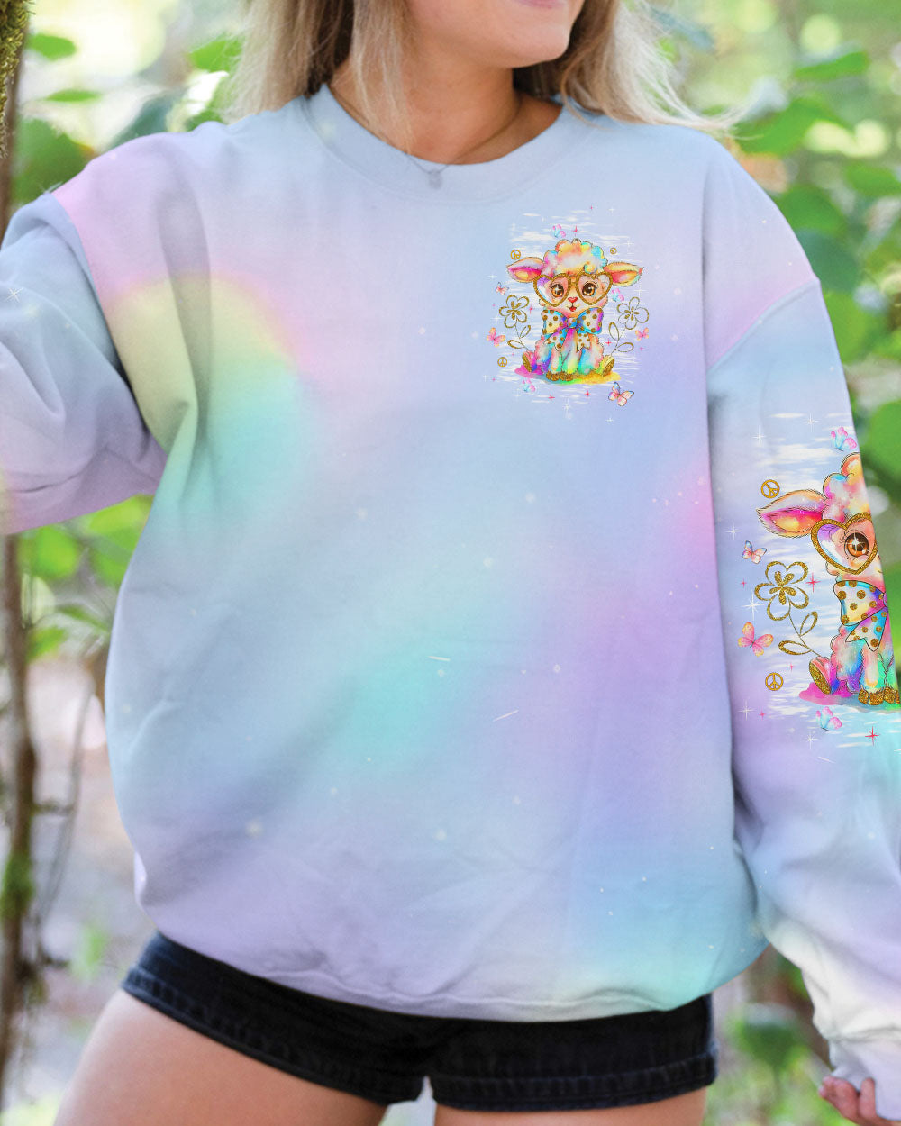 BE YOU THE WORLD WILL ADJUST SHEEP ALL OVER PRINT - TLTW0908253