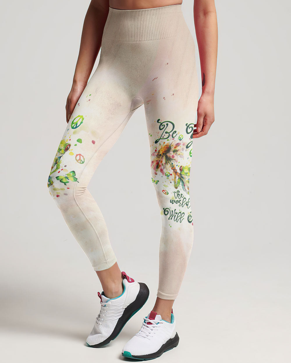 BE YOU THE WORLD WILL ADJUST FROG ALL OVER PRINT - TLTW0909231