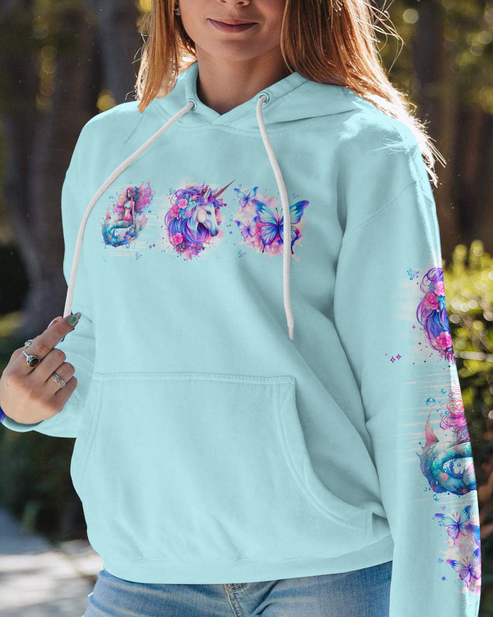 SING WITH MERMAIDS RIDE A UNICORN ALL OVER PRINT - TLTW0909236
