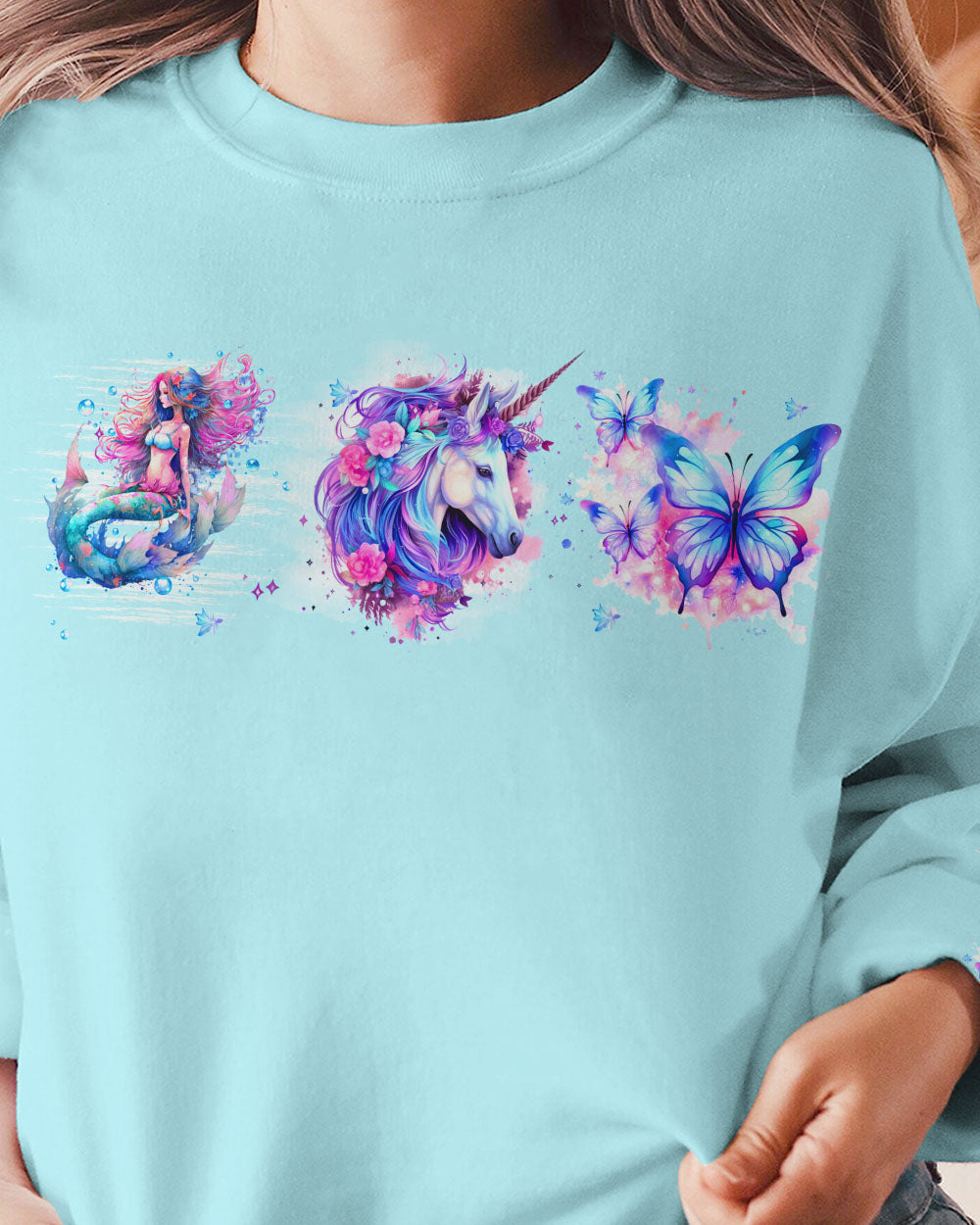 SING WITH MERMAIDS RIDE A UNICORN ALL OVER PRINT - TLTW0909236
