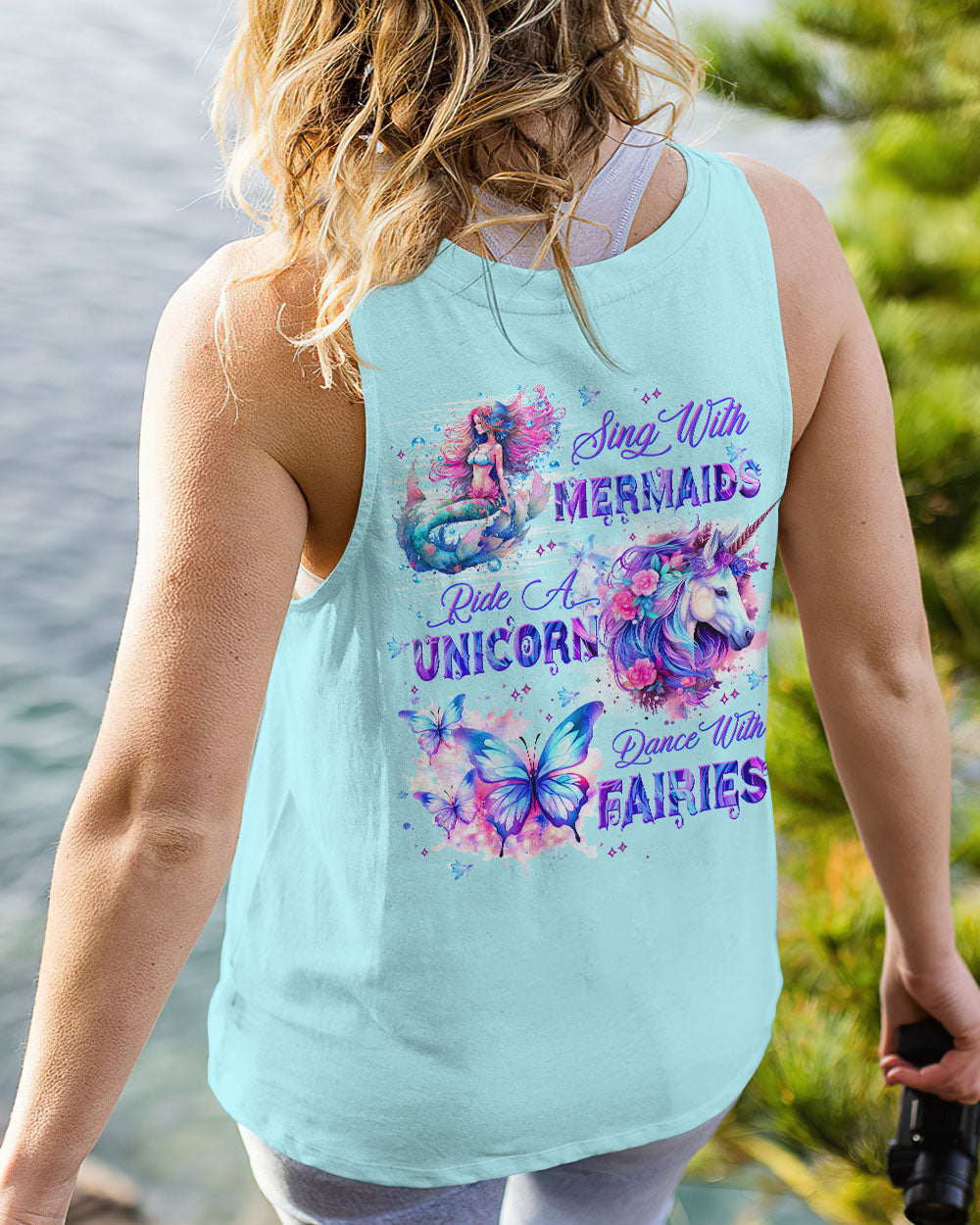 SING WITH MERMAIDS RIDE A UNICORN ALL OVER PRINT - TLTW0909236