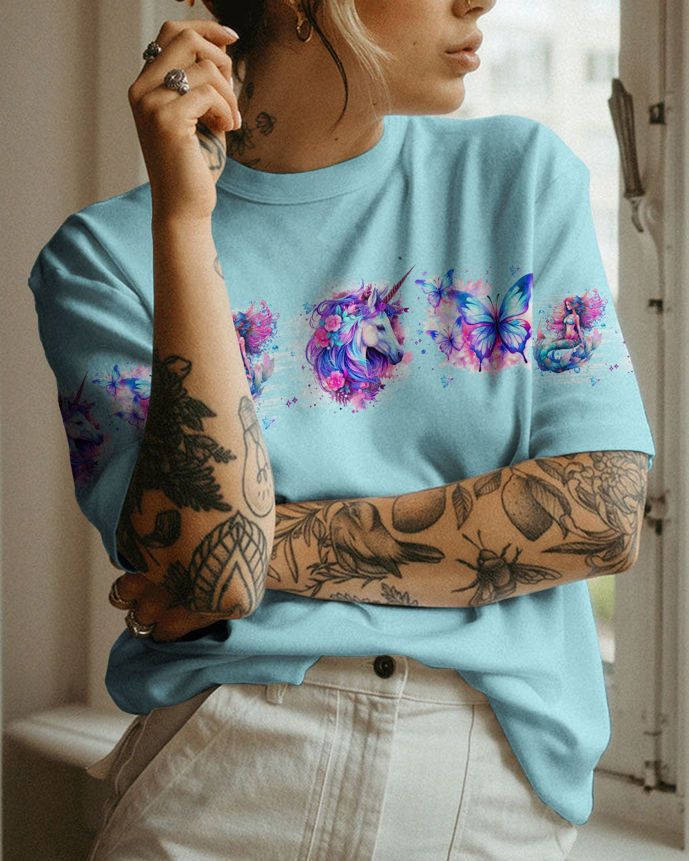SING WITH MERMAIDS RIDE A UNICORN ALL OVER PRINT - TLTW0909236