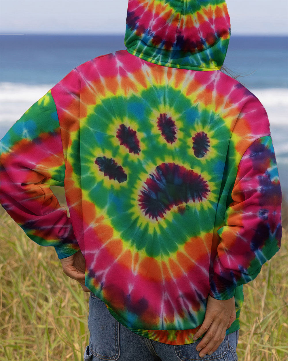 PAW PRINT TIE DYE ALL OVER PRINT - TLTW0912251