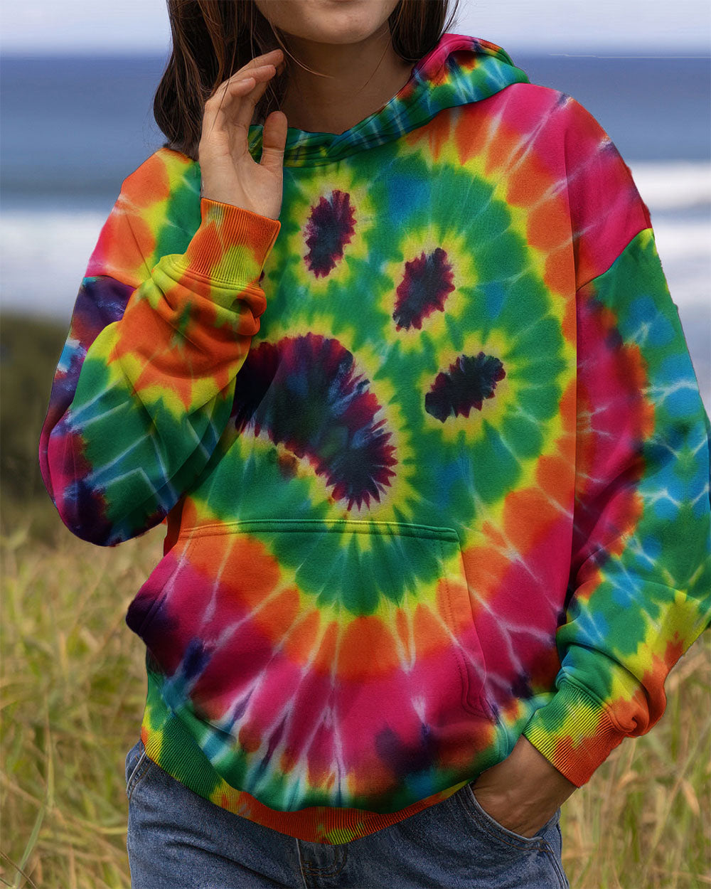 PAW PRINT TIE DYE ALL OVER PRINT - TLTW0912251