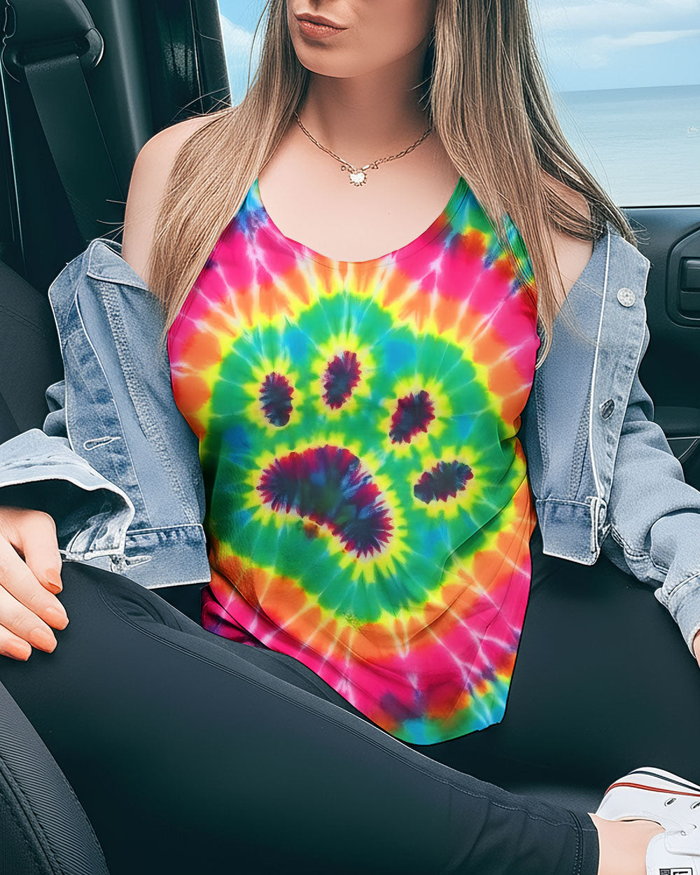 PAW PRINT TIE DYE ALL OVER PRINT - TLTW0912251