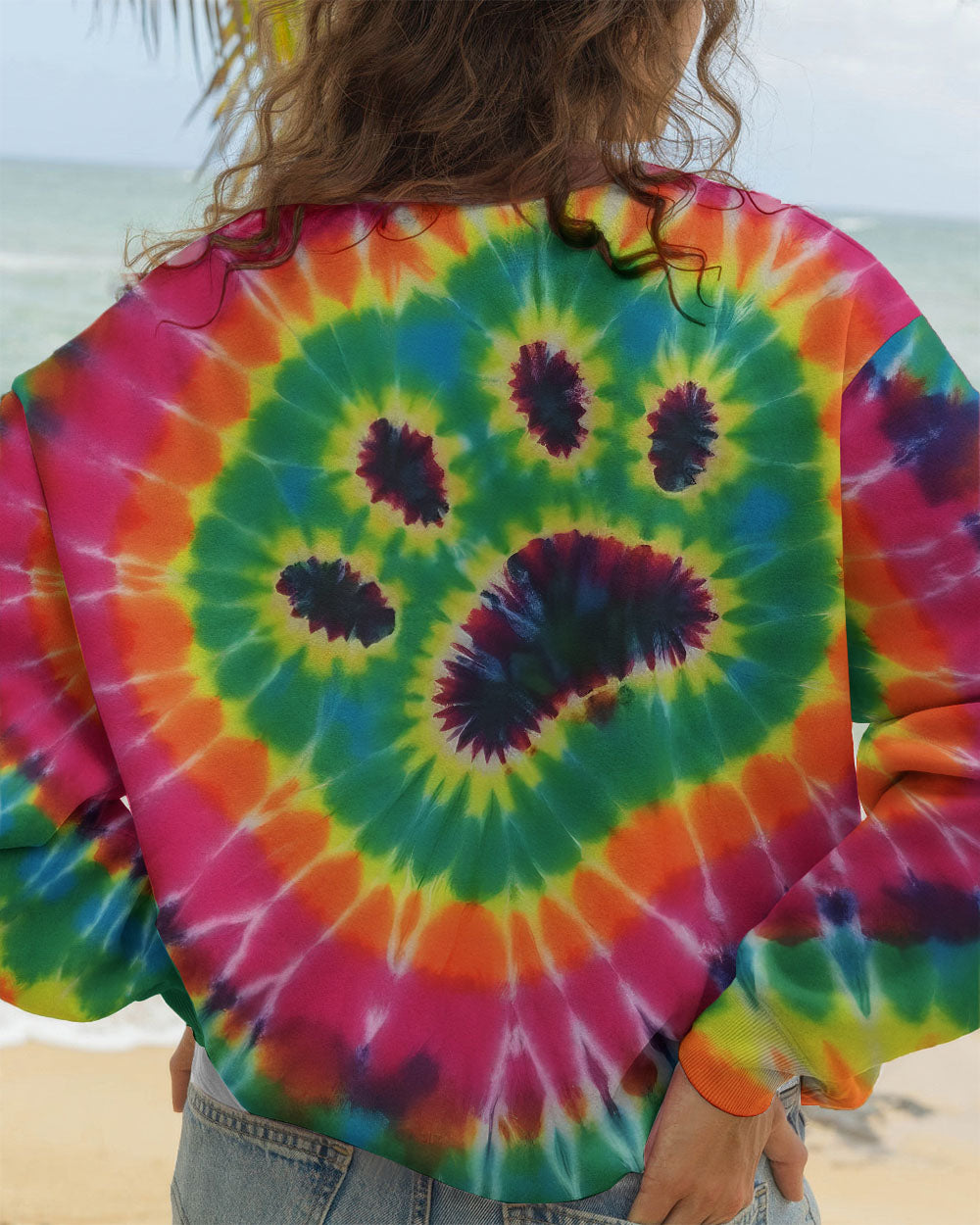 PAW PRINT TIE DYE ALL OVER PRINT - TLTW0912251