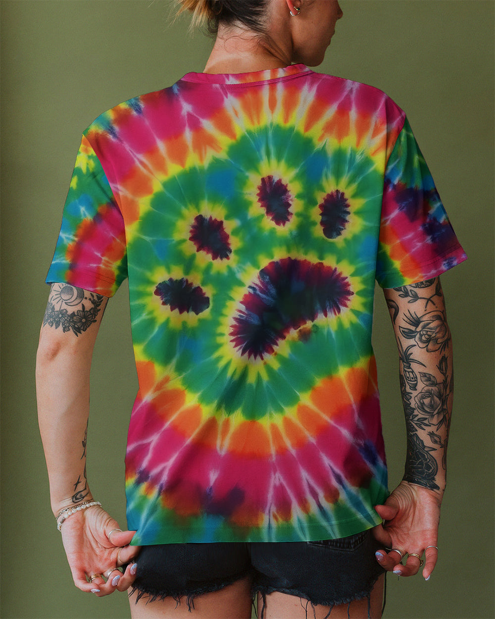 PAW PRINT TIE DYE ALL OVER PRINT - TLTW0912251