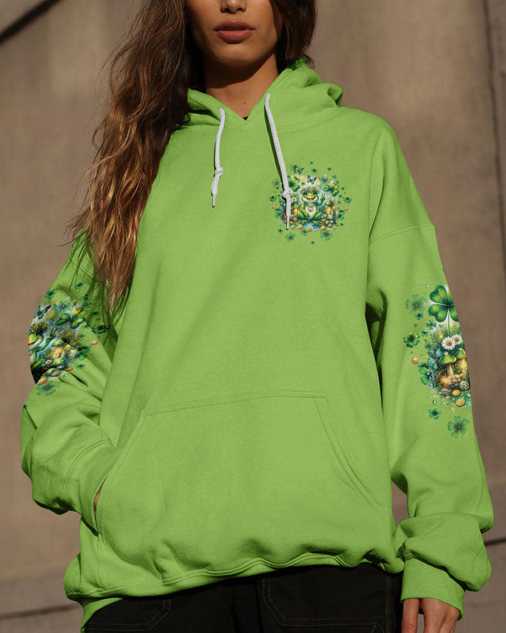 BE YOU THE WORLD WILL ADJUST FROG PATRICK'S DAY ALL OVER PRINT - TLTW1001243
