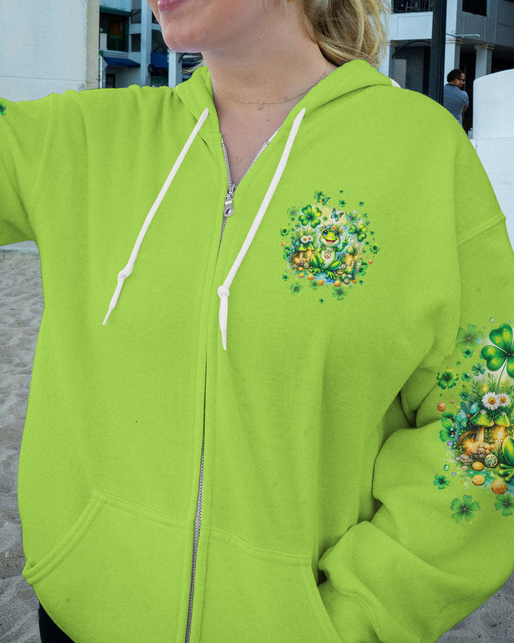 BE YOU THE WORLD WILL ADJUST FROG PATRICK'S DAY ALL OVER PRINT - TLTW1001243