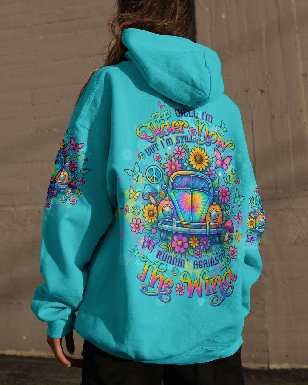 RUNNING AGAINST THE WIND CAR TIE DYE ALL OVER PRINT  - TLTW1004251