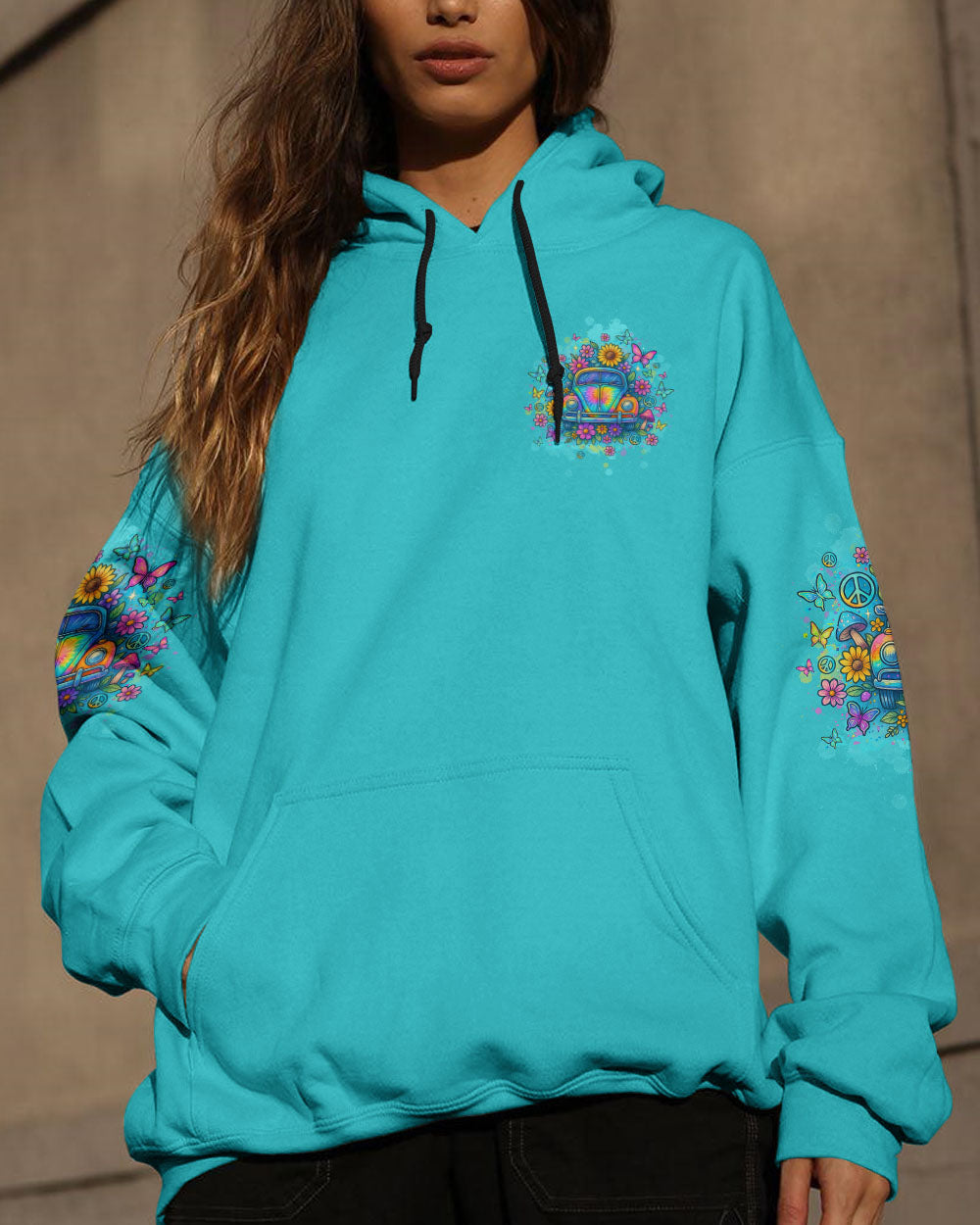 RUNNING AGAINST THE WIND CAR TIE DYE ALL OVER PRINT  - TLTW1004251