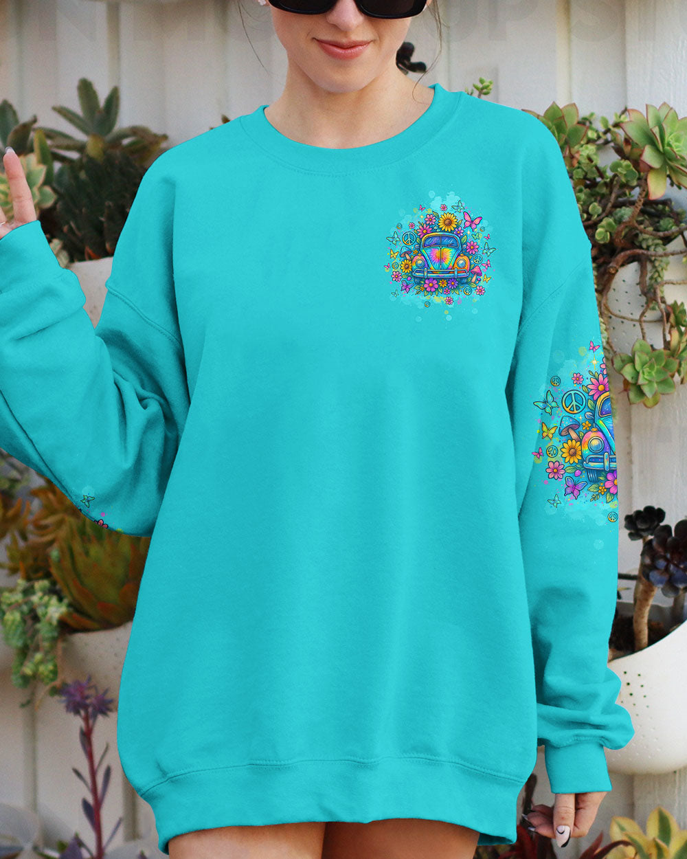 RUNNING AGAINST THE WIND CAR TIE DYE ALL OVER PRINT  - TLTW1004251