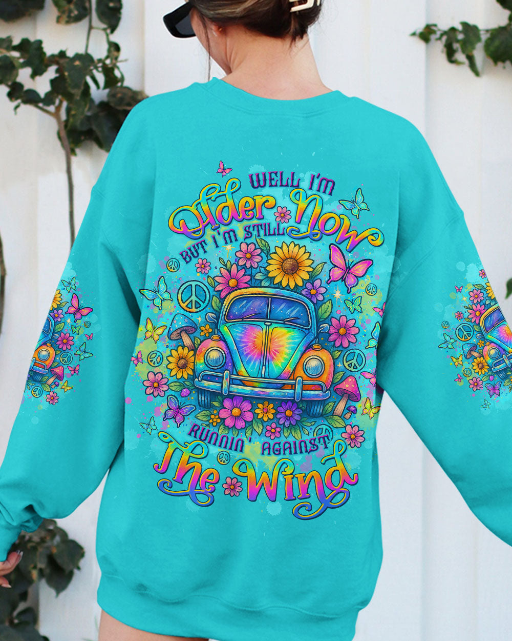 RUNNING AGAINST THE WIND CAR TIE DYE ALL OVER PRINT  - TLTW1004251