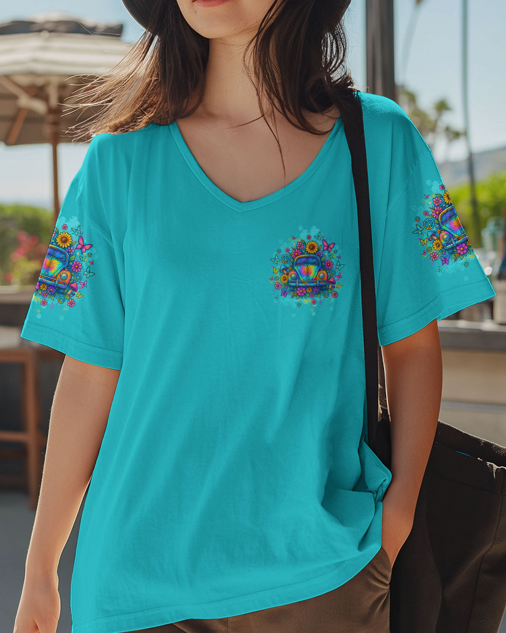 RUNNING AGAINST THE WIND CAR TIE DYE ALL OVER PRINT  - TLTW1004251