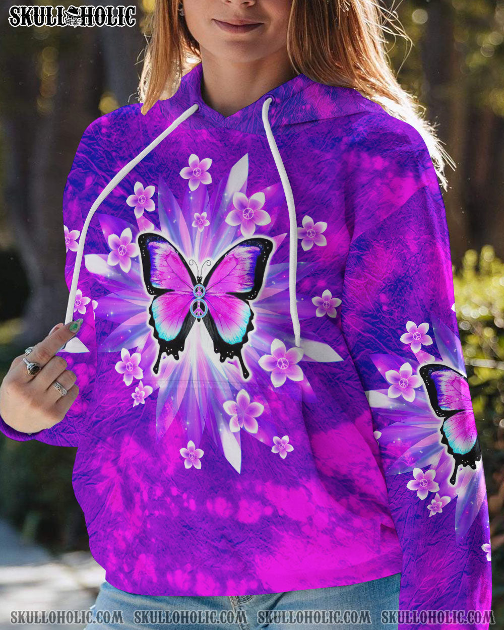 PEACE Y'ALL BUTTERFLY ALL OVER PRINT - TLTW1007232