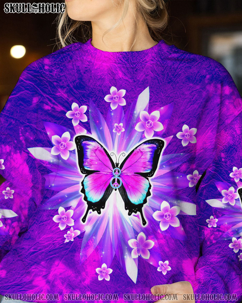 PEACE Y'ALL BUTTERFLY ALL OVER PRINT - TLTW1007232