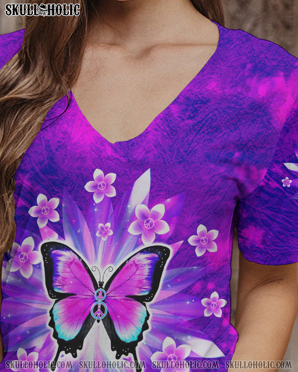 PEACE Y'ALL BUTTERFLY ALL OVER PRINT - TLTW1007232